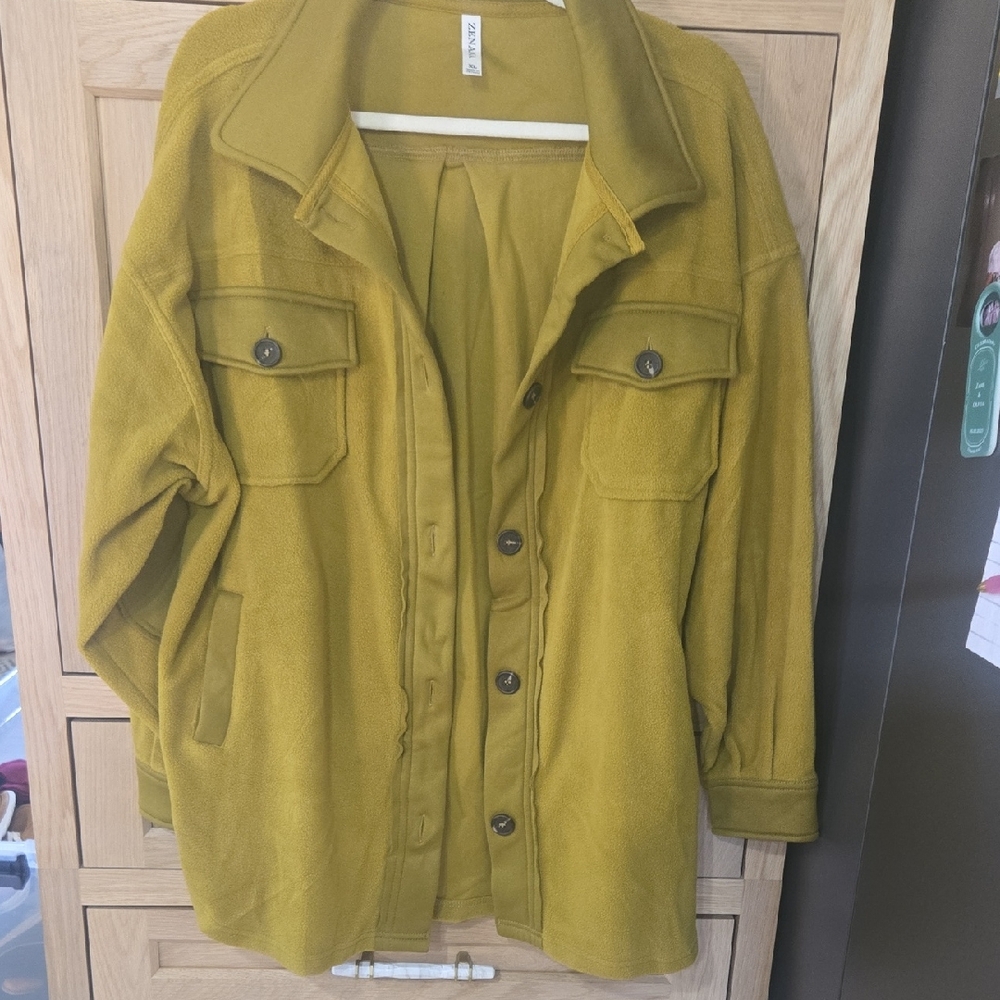 Zenana Outfitters Greenish/yellow Jacket